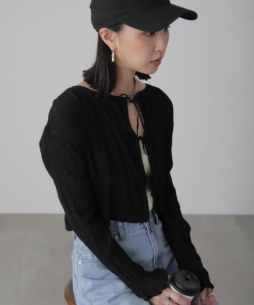 「FREE'S MART」 長袖ブラウス FREE イエロー レディース_画像8