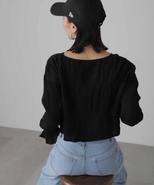 「FREE'S MART」 長袖ブラウス FREE イエロー レディース_画像9