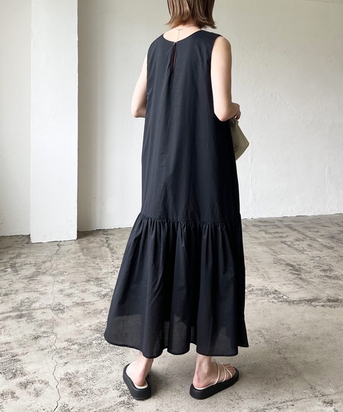 「LIAN」 ノースリーブワンピース FREE ブルー レディース_画像7