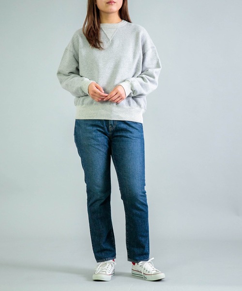 トレーナー スウェット 「OMNIGOD womens / オムニゴッド」 シンカー小寸裏毛 クルーネックトレーナー レディースの画像