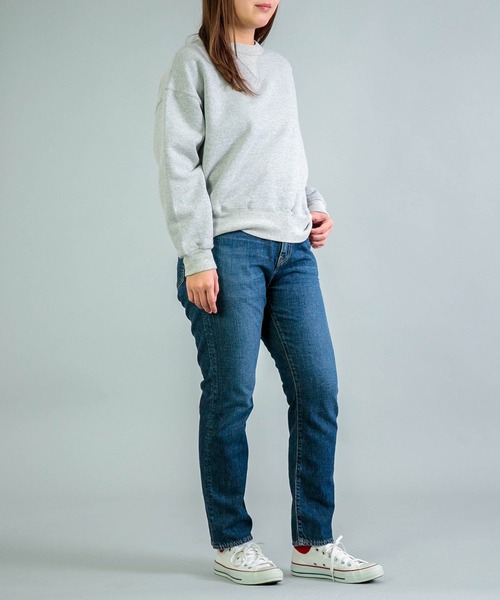 トレーナー スウェット 「OMNIGOD womens / オムニゴッド」 シンカー小寸裏毛 クルーネックトレーナー レディースの画像