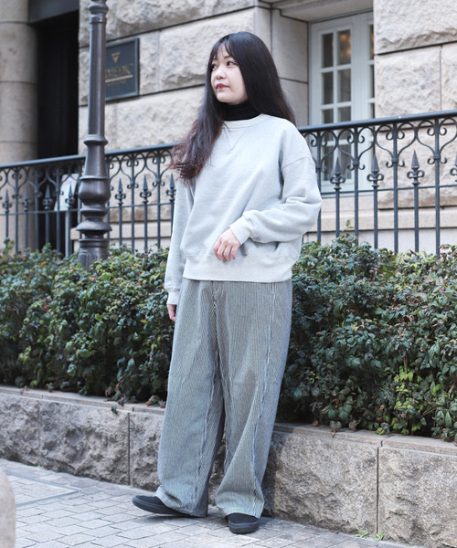 トレーナー スウェット 「OMNIGOD womens / オムニゴッド」 シンカー小寸裏毛 クルーネックトレーナー レディースの画像