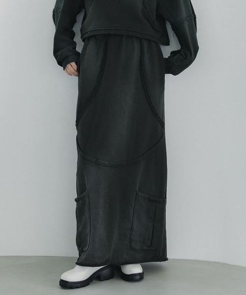 「PUBLIC TOKYO」 ロングスカート 2 グレー レディース_画像2