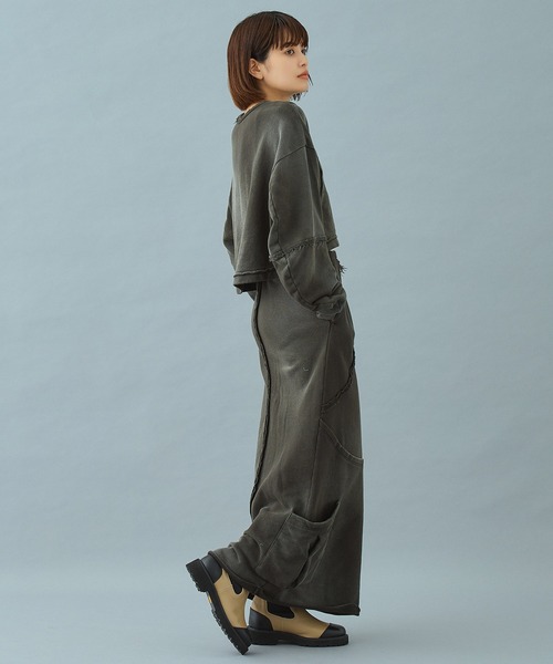 「PUBLIC TOKYO」 ロングスカート 2 グレー レディース_画像3