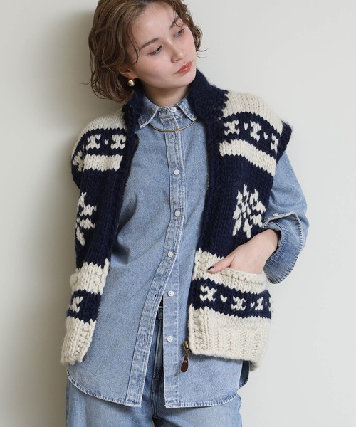 カウチン ニット セーター ベスト ニット セーター カウチンニットベスト レディース : ZOZOTOWN Yahoo