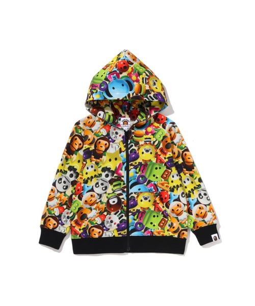A BATHING APE BABYMILO スパンコールパーカー S A BATHING APE（アベイシングエイプ） パーカー BABY MILO PATTERN