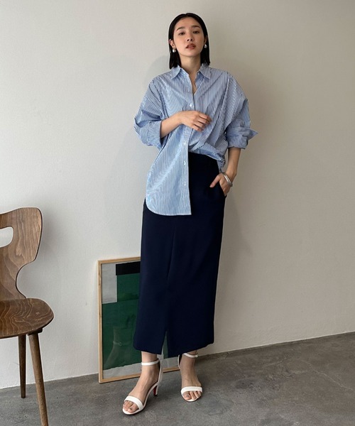 「DOUX ARCHIVES」 タイトスカート SMALL ネイビー レディース_画像6