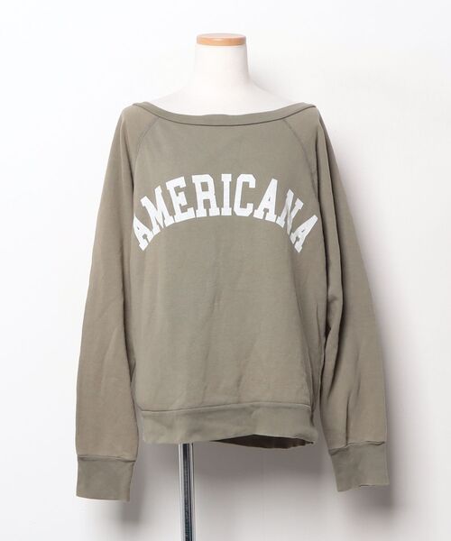 AMERICANA（アメリカーナ） スウェットカットソー - グリーン