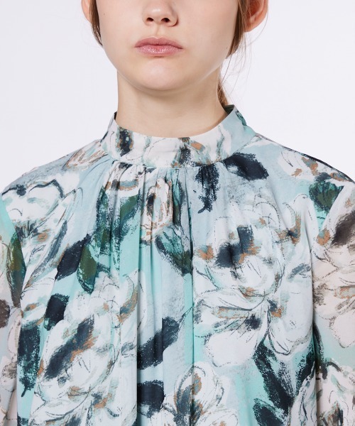 ほぼ未使用♡ソブ 花柄 シフォンプリーツワンピース マキシ丈 ギャザー 38 M ほぼ未使用♡ソブ 花柄 シフォンプリーツワンピース マキシ丈 ギャザー