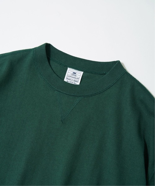「LOOPWHEELER」 半袖Tシャツ LARGE ブラック メンズの画像
