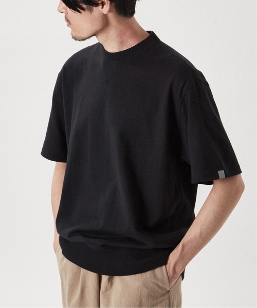 「LOOPWHEELER」 半袖Tシャツ LARGE ブラック メンズの画像