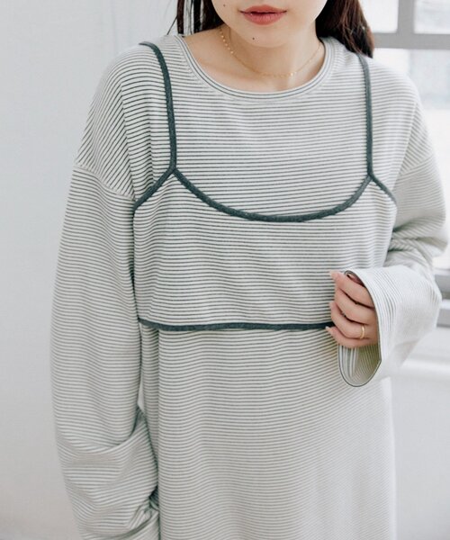 ボーダーズ　ワンピース CIAOPANIC TYPY ワンピース 「ビスチェ付き」フリースボーダーアソート