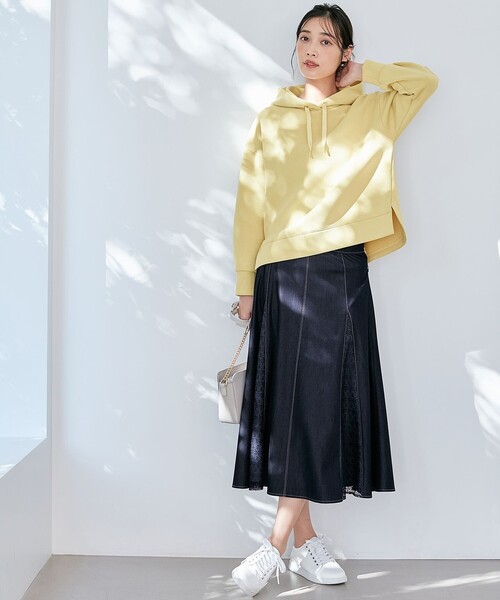 「ANY SIS」 プルオーバーパーカー 2 ベージュ レディース_画像6