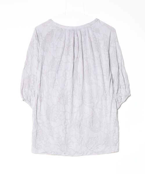 「navasana」 7分袖カットソー FREE グレー レディース_画像2