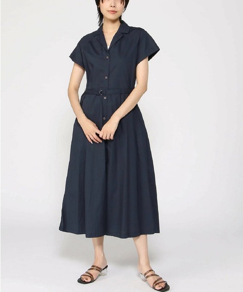 「PREFERIR」 シャツワンピース MEDIUM ブルー レディース_画像3