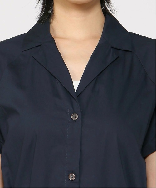 「PREFERIR」 シャツワンピース MEDIUM ブルー レディース_画像6