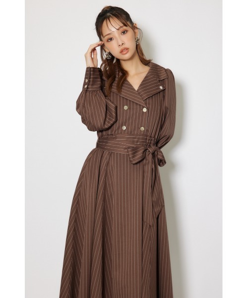 rienda（リエンダ） ワンピース 「POLO BCS」オープンカラーフレア