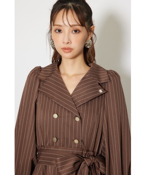 rienda（リエンダ） ワンピース 「POLO BCS」オープンカラーフレア