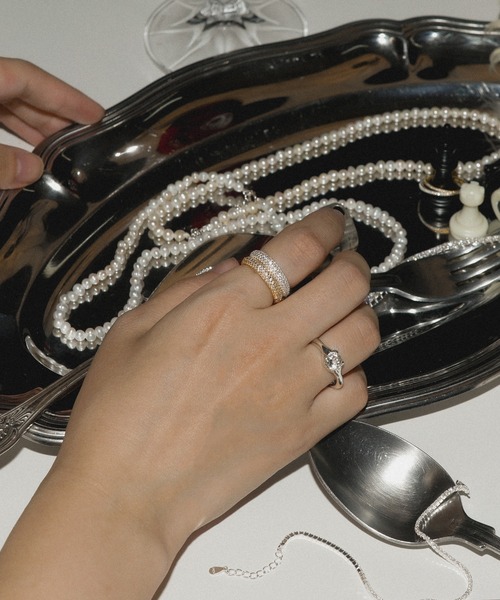 whoseA（フーシー） 指輪 リング 「silver925」Line Wide Ring