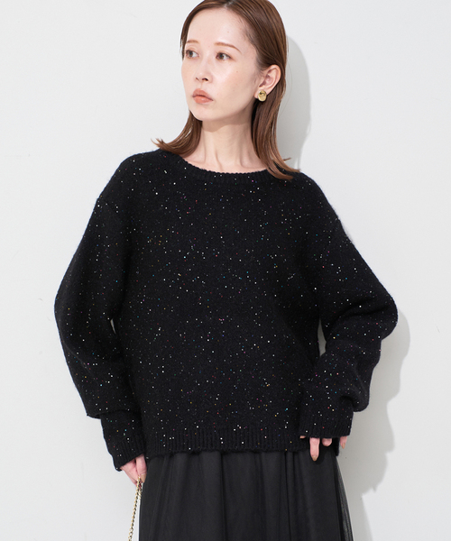 新品　スローブイエナ　スパンコールニット スパンコールニット（ニット/セーター）｜SLOBE IENA（スローブイエナ