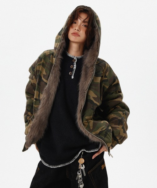 mushwear（マッシュウェア） ブルゾン アウター 内側フルファー中綿 