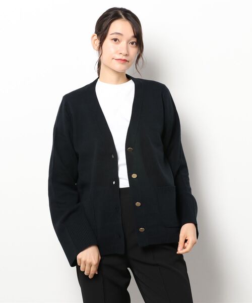 「NOBLE」 ニットカーディガン FREE ブラック レディース_画像2