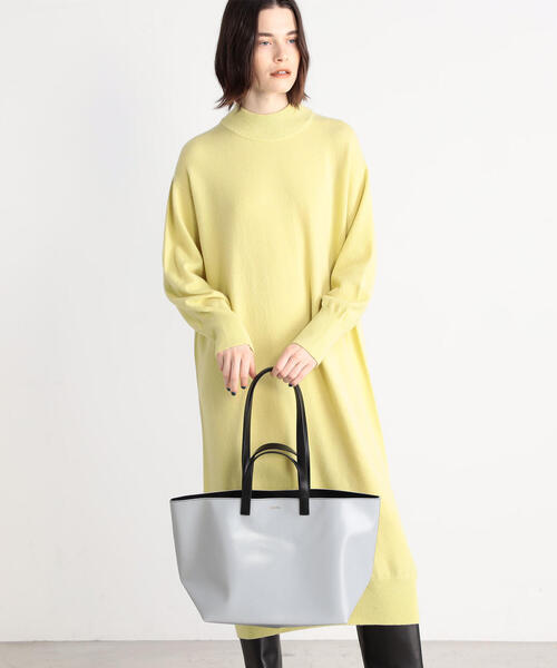 【未使用】TOMORROWLAND トートバッグ A4可 ブラックレザー 肩がけ TOMORROWLAND（トゥモローランド） トートバッグ 「別注」A CLUB HOUSE