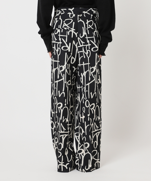 HARDY NOIR（アルディーノアール） パンツ HARDYプリント2タックパンツ