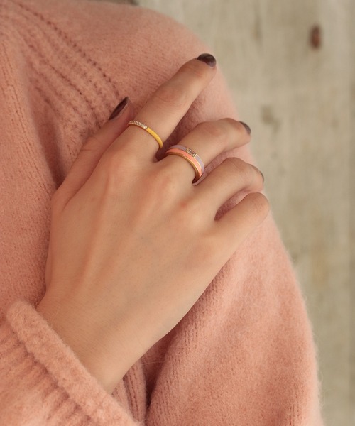 「NOIR DE POUPEE」 リング #13 オレンジ レディース_画像3