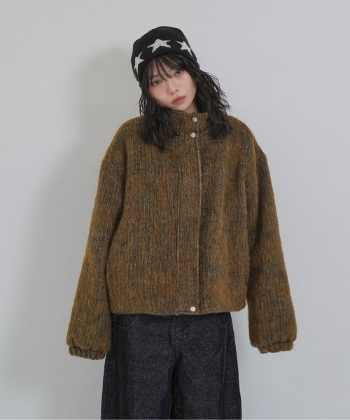 Enewd nina ブルゾン アウター mohair tuck blouson レディース
