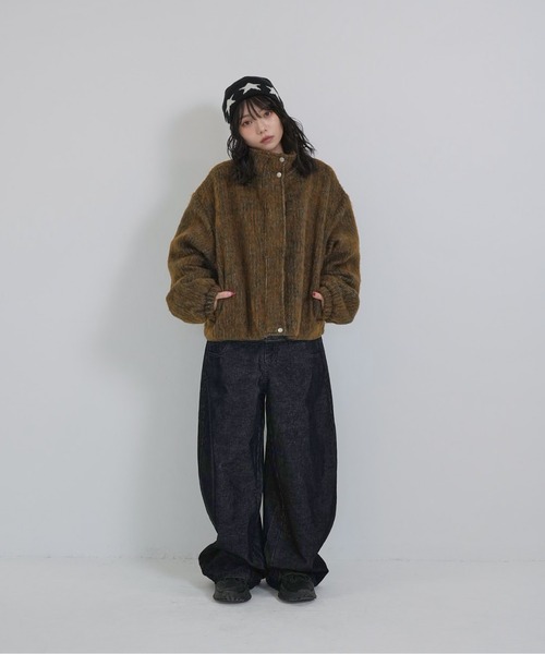 Enewd nina ブルゾン アウター mohair tuck blouson レディース