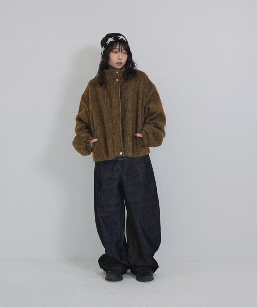 Enewd nina ブルゾン アウター mohair tuck blouson レディース