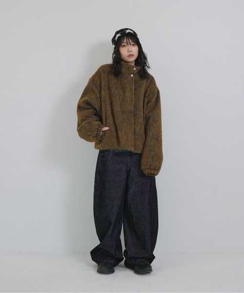 Enewd nina ブルゾン アウター mohair tuck blouson レディース