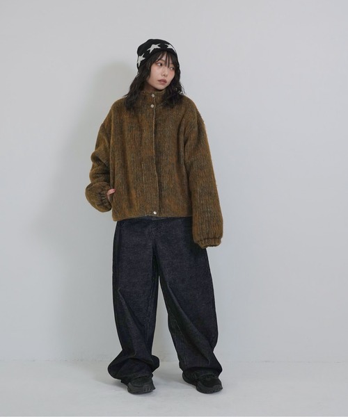 Enewd nina ブルゾン アウター mohair tuck blouson レディース