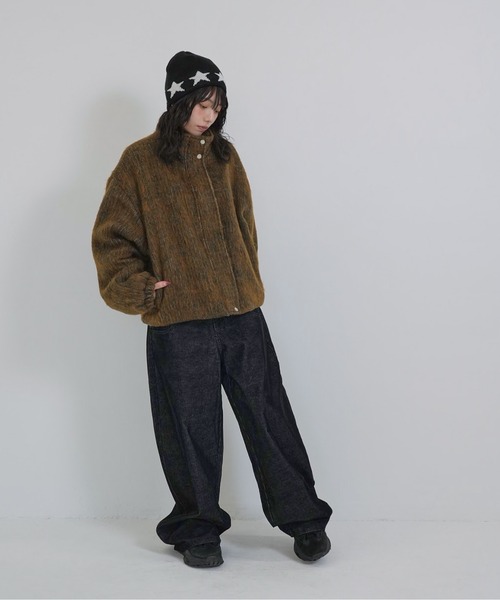 Enewd nina ブルゾン アウター mohair tuck blouson レディース
