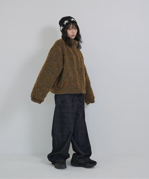 Enewd nina ブルゾン アウター mohair tuck blouson レディース