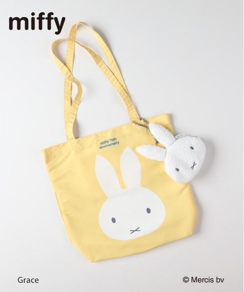Right-on（ライトオン） エコバッグ miffy ボアポーチ付き