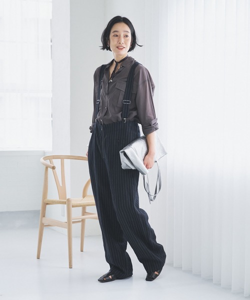 「GALLARDAGALANTE」 パンツ FREE ネイビー レディース_画像4