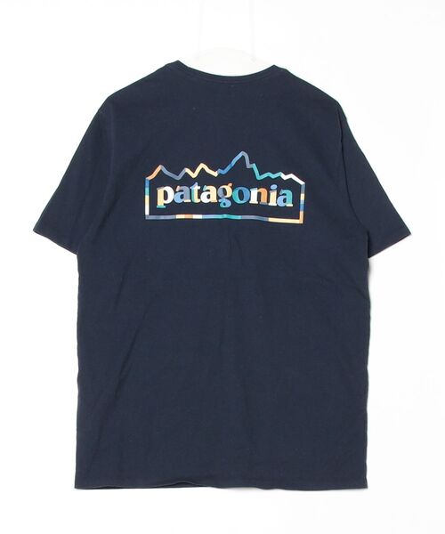 patagonia（パタゴニア） 半袖Tシャツ M ネイビー メンズ : ZOZOTOWN