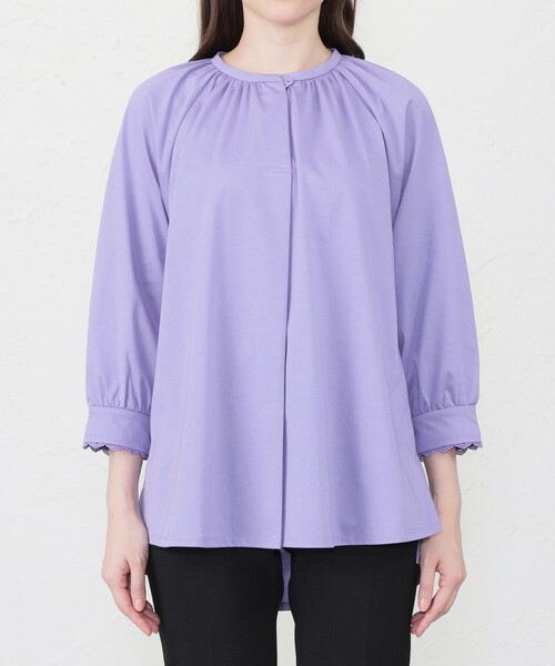 「AMACA」 7分袖カットソー 38 グリーン系その他7 レディース_画像4