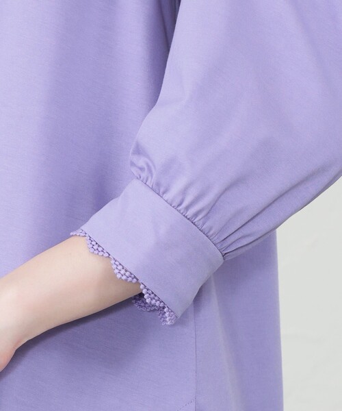 「AMACA」 7分袖カットソー 38 グリーン系その他7 レディース_画像7