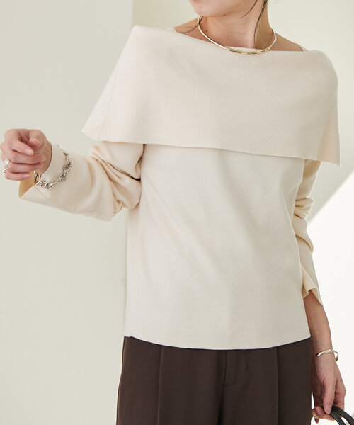 「Omekashi」 ニットカーディガン FREE グレー レディース_画像3