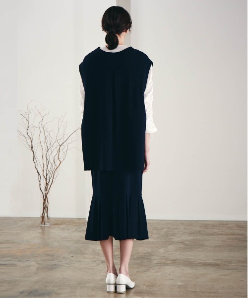 「Marilyn Moon」 プリーツスカート FREE ネイビー レディース_画像3