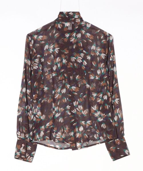 「NARACAMICIE」 長袖ブラウス 1 ブラウン レディース_画像2