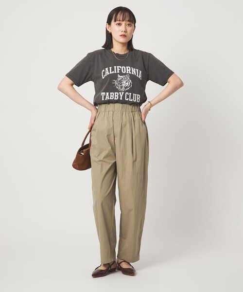 ワイドパンツ パンツ 「size SHORTあり」イージー カーブ パンツ ウォッシャブル 接触冷感 レディースの画像
