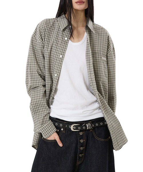 OY オーワイ チェックシャツ ビックシルエット OY（オーワイ） シャツ 「OY/オーワイ」GRID CHECK SHIRT/グリッド