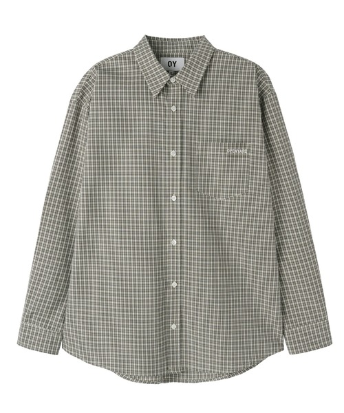 OY（オーワイ） シャツ 「OY/オーワイ」GRID CHECK SHIRT/グリッド