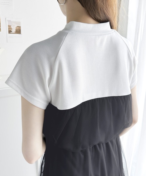 「classicalelf」 半袖ワンピース MEDIUM ブラック×ブラック レディース_画像6