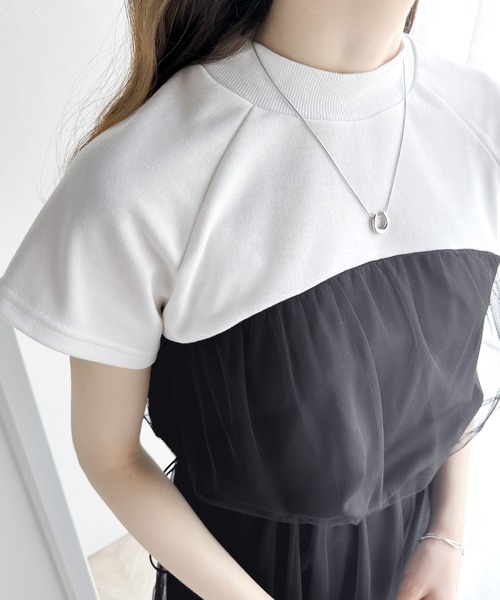 「classicalelf」 半袖ワンピース MEDIUM ブラック×ブラック レディース_画像7