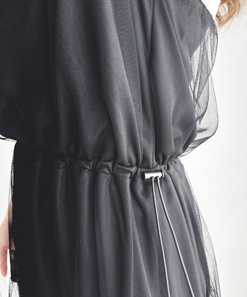 「classicalelf」 半袖ワンピース MEDIUM ブラック×ブラック レディース_画像8